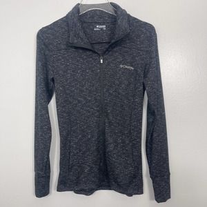 Columbia Women’s Black Heathered Colored Full Zip Jacket